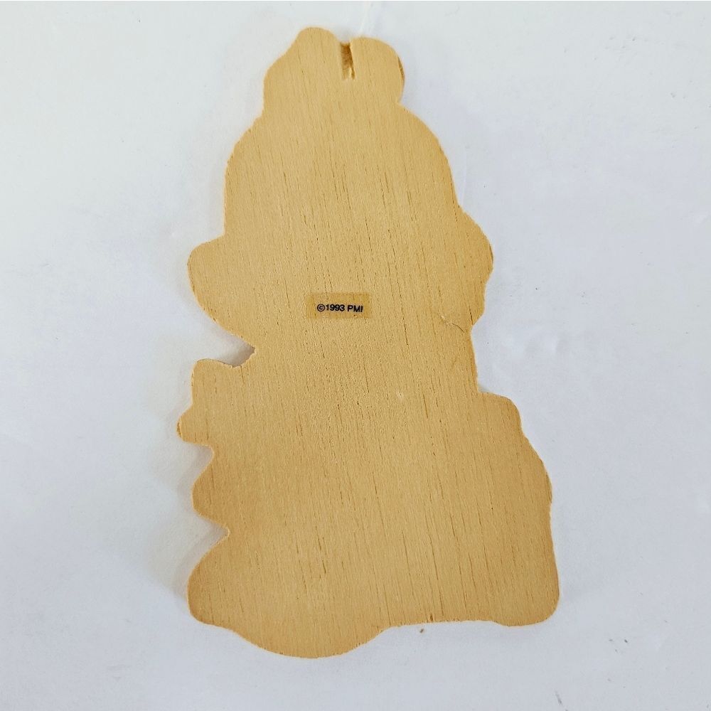 Vintage 1993 Cracker Barrel Precious Moments Hand Made Wooden Christmas Ornament - Picture 5 of 7